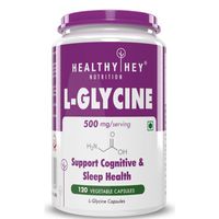 HealthyHey Nutrition L- Glycine - 500mg - Veg Capsules